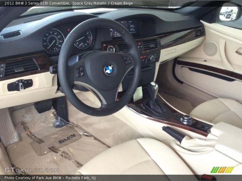 Space Grey Metallic / Cream Beige 2012 BMW 3 Series 328i Convertible