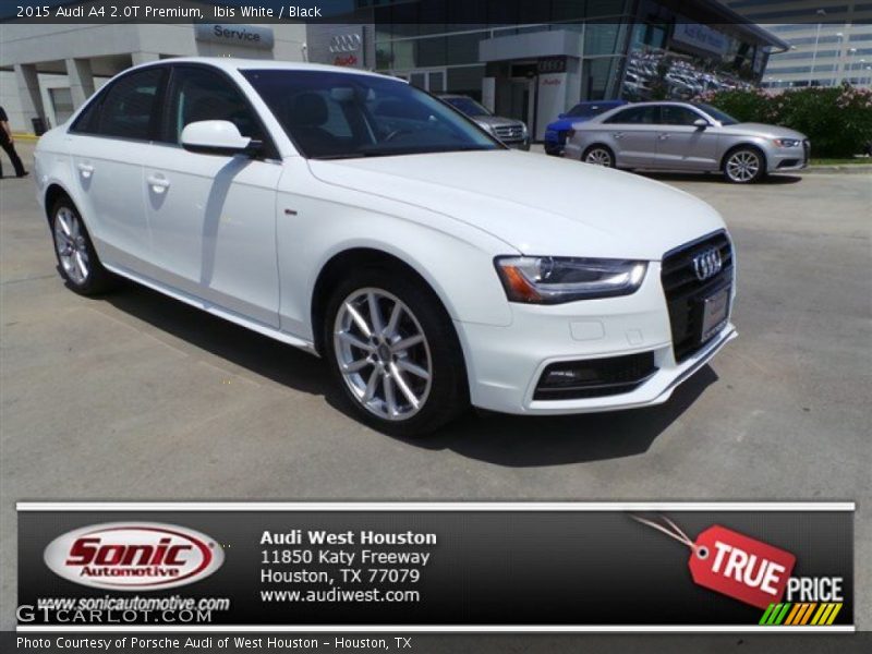 Ibis White / Black 2015 Audi A4 2.0T Premium