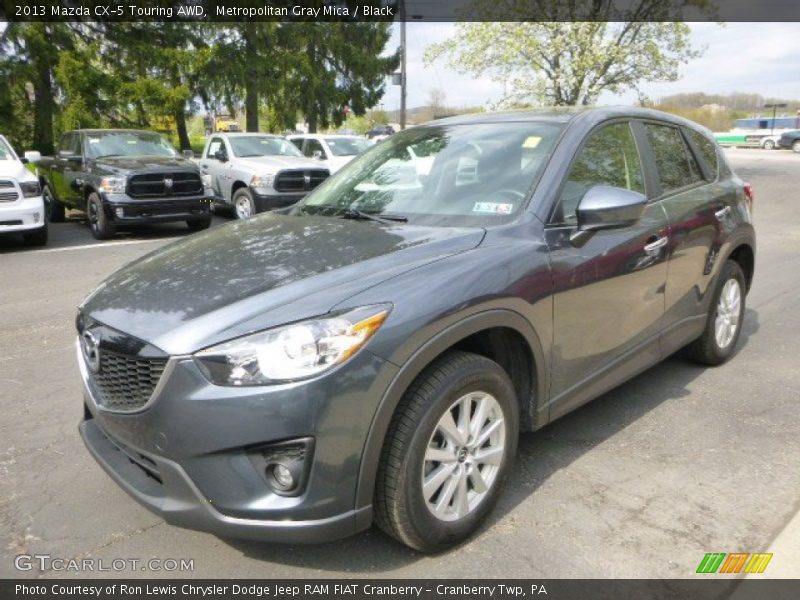 Metropolitan Gray Mica / Black 2013 Mazda CX-5 Touring AWD