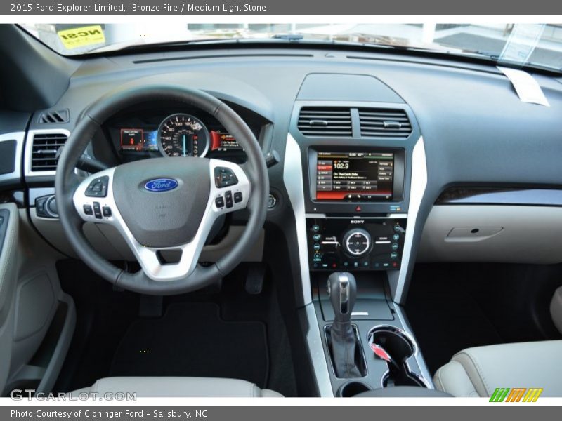 Bronze Fire / Medium Light Stone 2015 Ford Explorer Limited