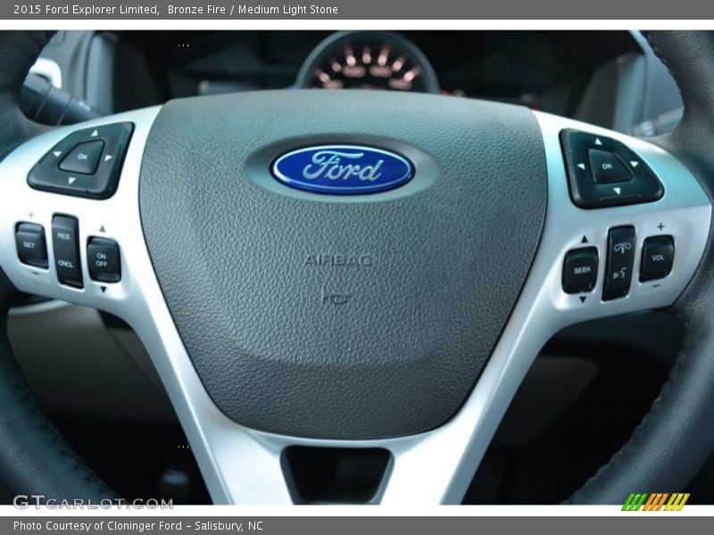 Bronze Fire / Medium Light Stone 2015 Ford Explorer Limited