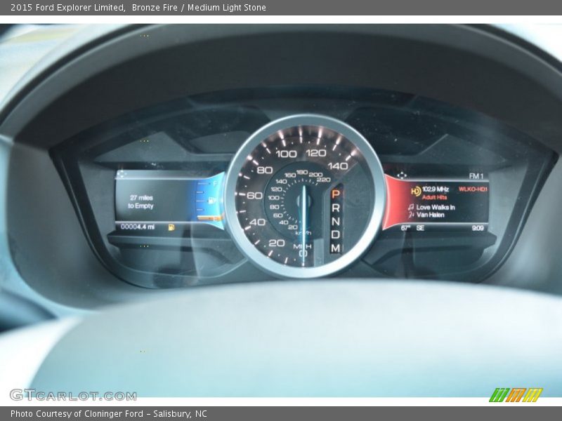 Bronze Fire / Medium Light Stone 2015 Ford Explorer Limited