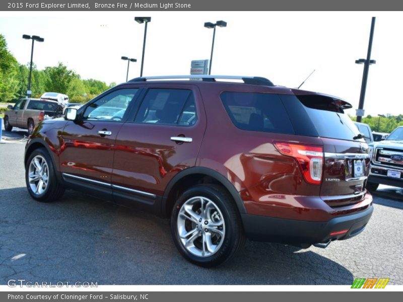 Bronze Fire / Medium Light Stone 2015 Ford Explorer Limited