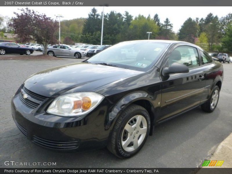 Black / Gray 2007 Chevrolet Cobalt LS Coupe