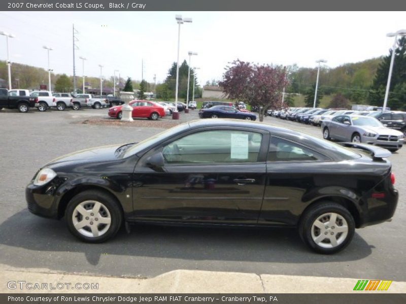 Black / Gray 2007 Chevrolet Cobalt LS Coupe