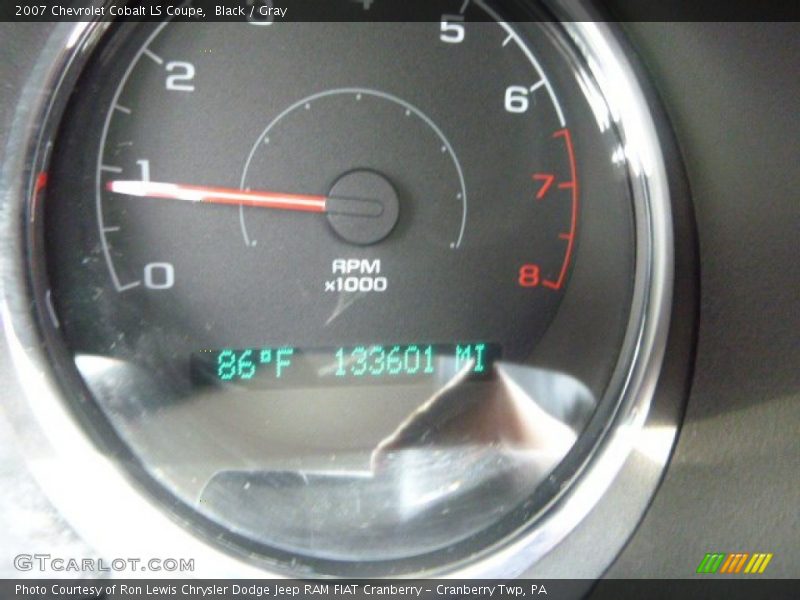 Black / Gray 2007 Chevrolet Cobalt LS Coupe