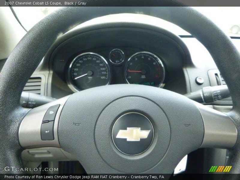 Black / Gray 2007 Chevrolet Cobalt LS Coupe