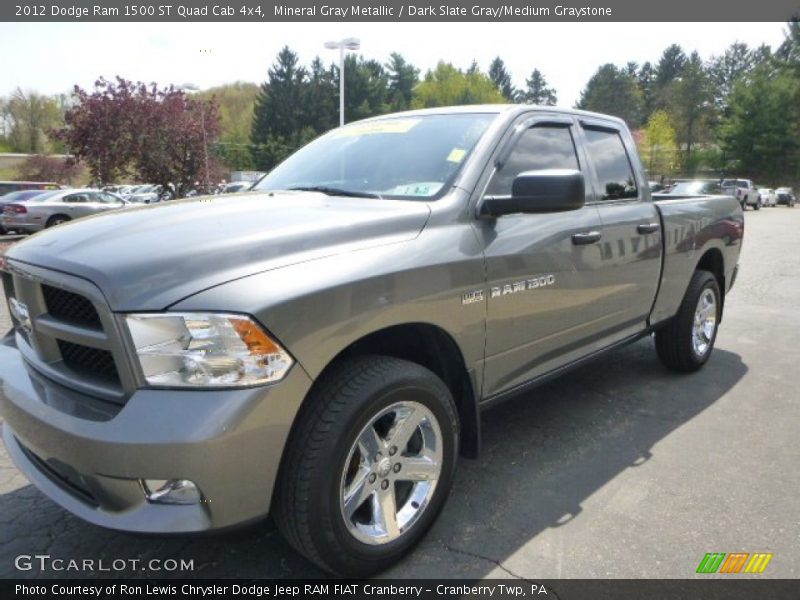Mineral Gray Metallic / Dark Slate Gray/Medium Graystone 2012 Dodge Ram 1500 ST Quad Cab 4x4