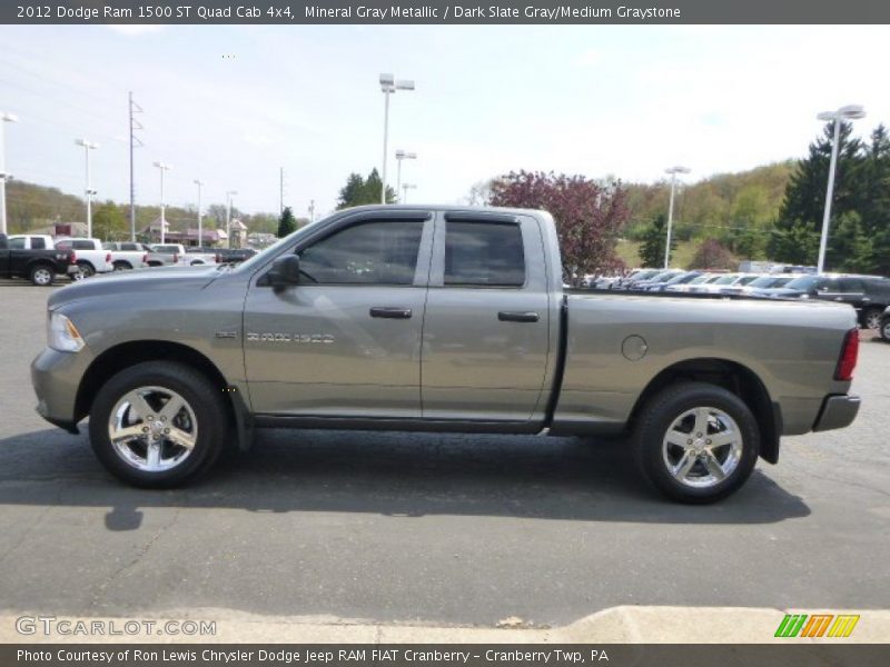Mineral Gray Metallic / Dark Slate Gray/Medium Graystone 2012 Dodge Ram 1500 ST Quad Cab 4x4