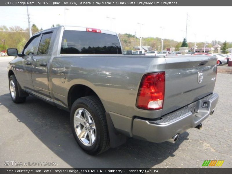 Mineral Gray Metallic / Dark Slate Gray/Medium Graystone 2012 Dodge Ram 1500 ST Quad Cab 4x4