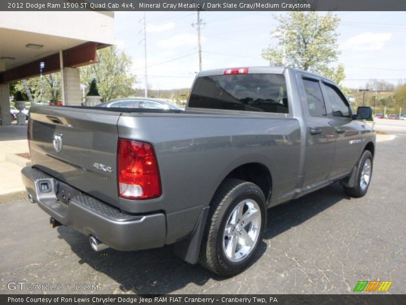 Mineral Gray Metallic / Dark Slate Gray/Medium Graystone 2012 Dodge Ram 1500 ST Quad Cab 4x4