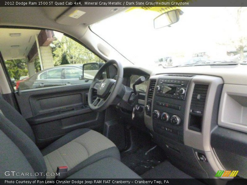 Mineral Gray Metallic / Dark Slate Gray/Medium Graystone 2012 Dodge Ram 1500 ST Quad Cab 4x4