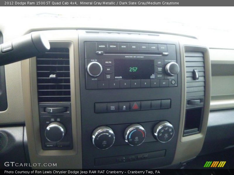 Mineral Gray Metallic / Dark Slate Gray/Medium Graystone 2012 Dodge Ram 1500 ST Quad Cab 4x4