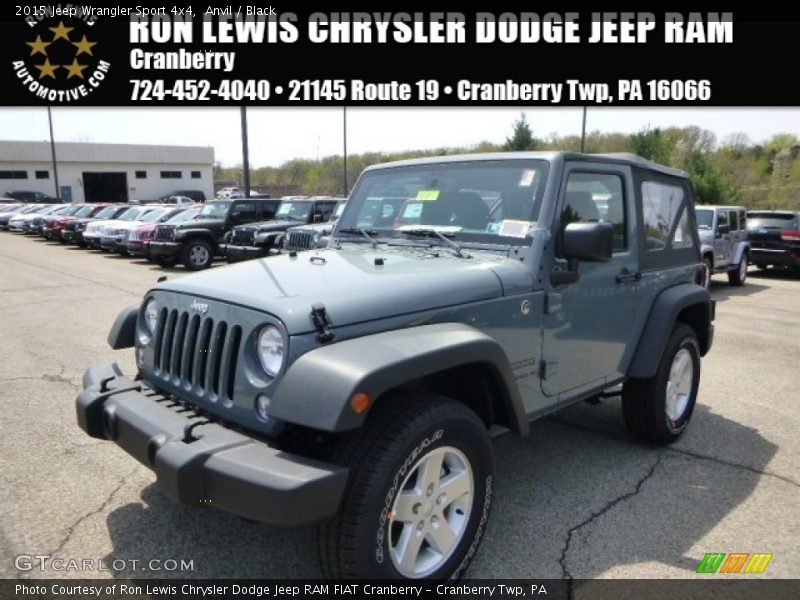 Anvil / Black 2015 Jeep Wrangler Sport 4x4