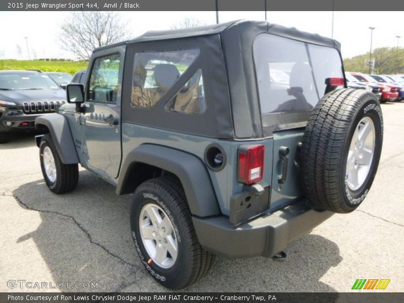 Anvil / Black 2015 Jeep Wrangler Sport 4x4