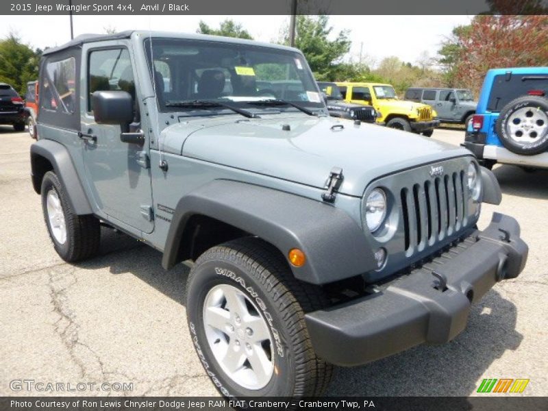 Anvil / Black 2015 Jeep Wrangler Sport 4x4
