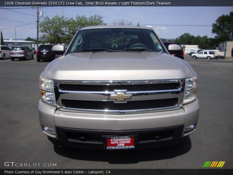 Silver Birch Metallic / Light Titanium/Dark Titanium 2008 Chevrolet Silverado 1500 LTZ Crew Cab