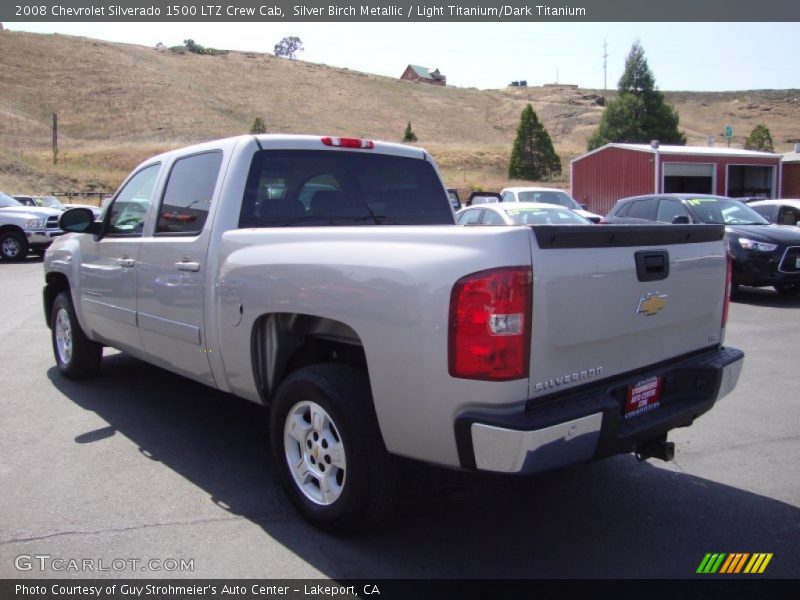 Silver Birch Metallic / Light Titanium/Dark Titanium 2008 Chevrolet Silverado 1500 LTZ Crew Cab