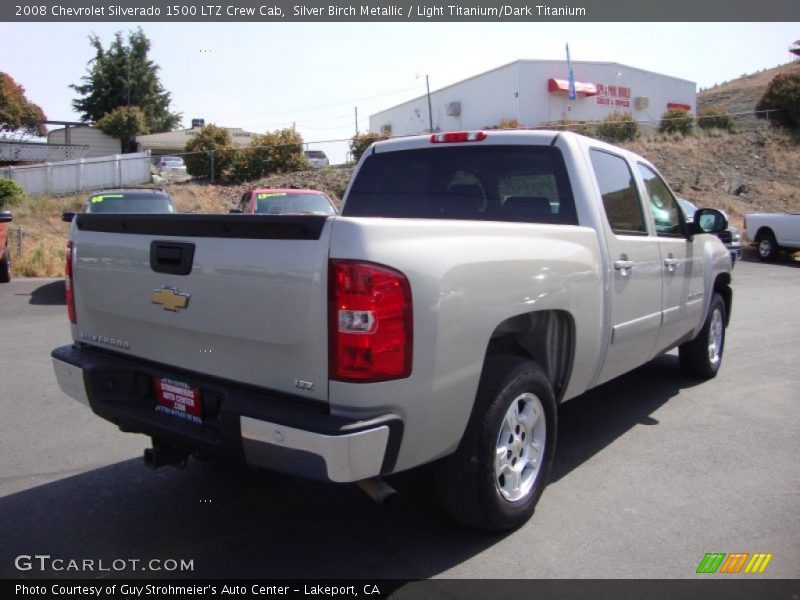 Silver Birch Metallic / Light Titanium/Dark Titanium 2008 Chevrolet Silverado 1500 LTZ Crew Cab