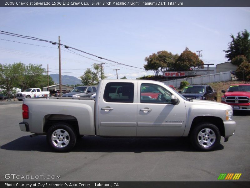 Silver Birch Metallic / Light Titanium/Dark Titanium 2008 Chevrolet Silverado 1500 LTZ Crew Cab