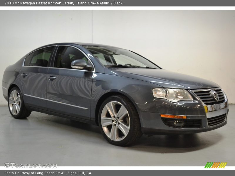 Island Gray Metallic / Black 2010 Volkswagen Passat Komfort Sedan