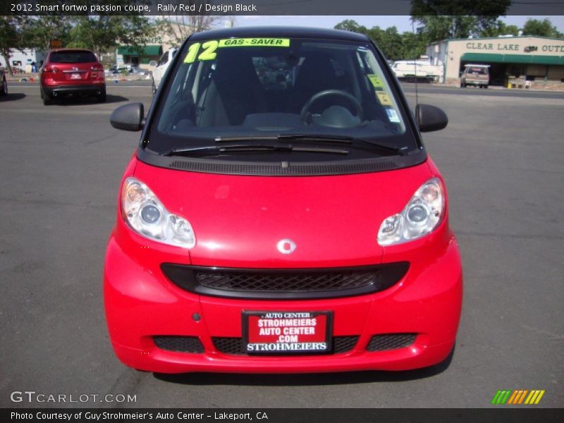 Rally Red / Design Black 2012 Smart fortwo passion coupe