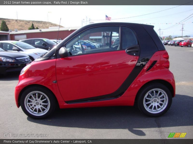 Rally Red / Design Black 2012 Smart fortwo passion coupe