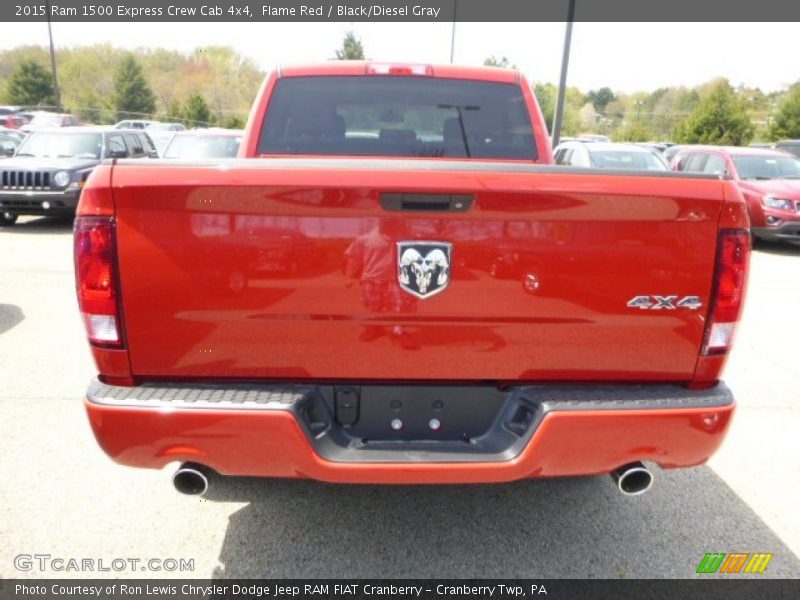 Flame Red / Black/Diesel Gray 2015 Ram 1500 Express Crew Cab 4x4