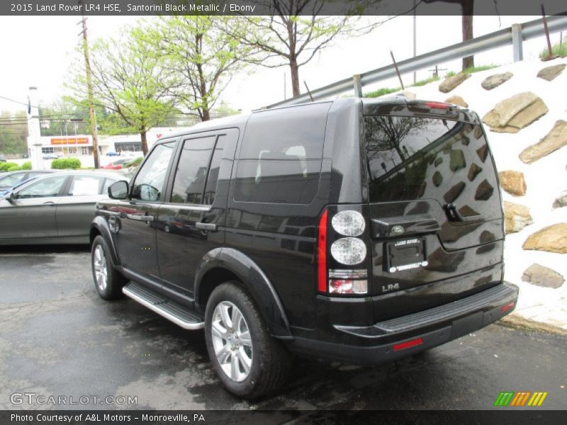 Santorini Black Metallic / Ebony 2015 Land Rover LR4 HSE