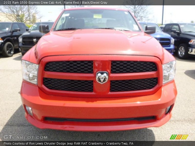 Flame Red / Black/Diesel Gray 2015 Ram 1500 Express Crew Cab 4x4
