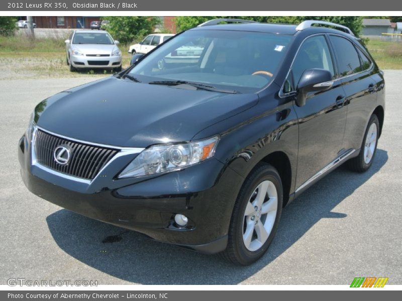 Obsidian Black / Black 2012 Lexus RX 350