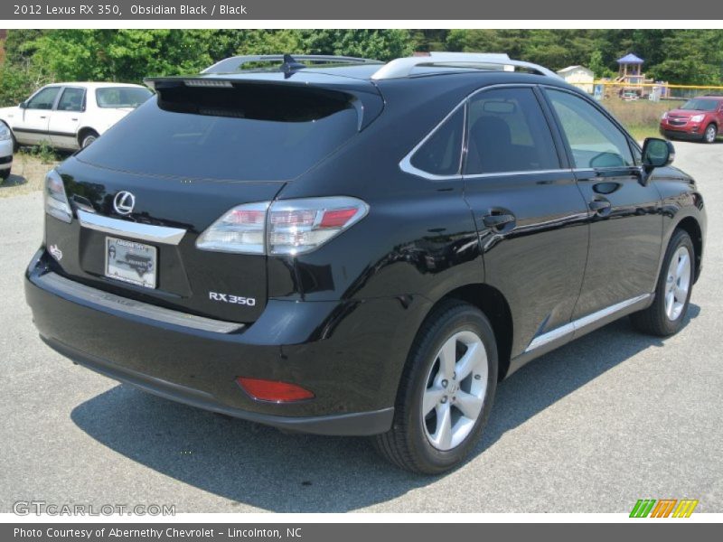 Obsidian Black / Black 2012 Lexus RX 350