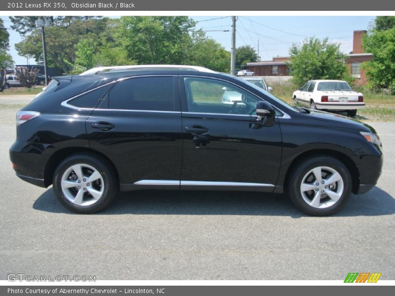 Obsidian Black / Black 2012 Lexus RX 350