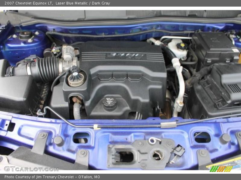 Laser Blue Metallic / Dark Gray 2007 Chevrolet Equinox LT