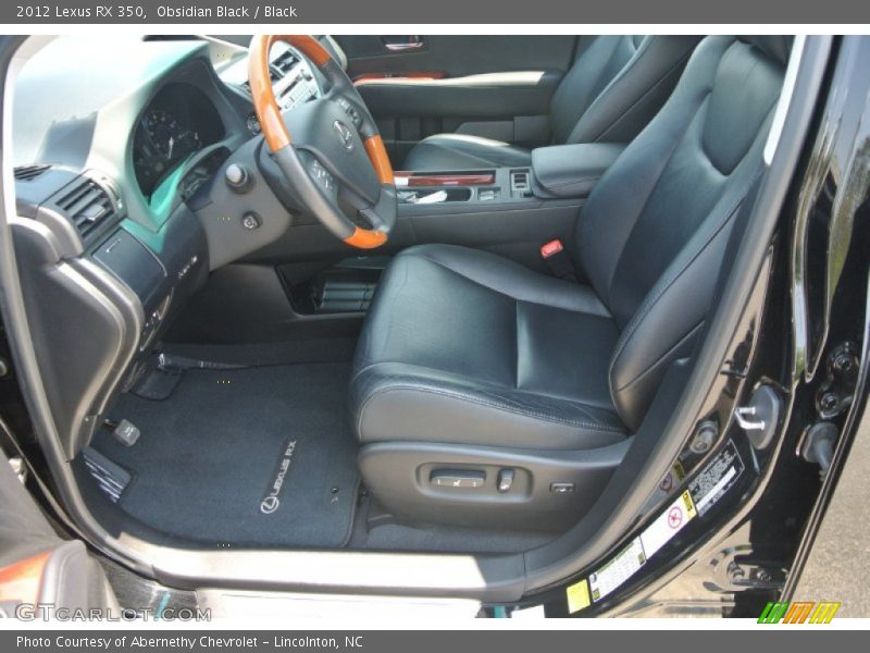 Obsidian Black / Black 2012 Lexus RX 350