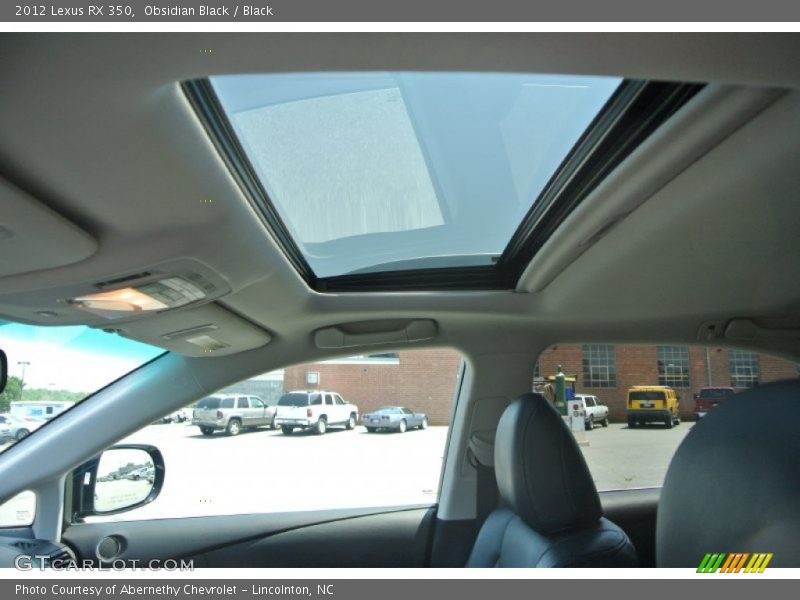 Obsidian Black / Black 2012 Lexus RX 350