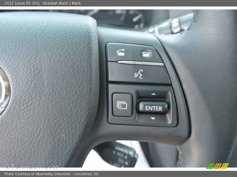 Obsidian Black / Black 2012 Lexus RX 350