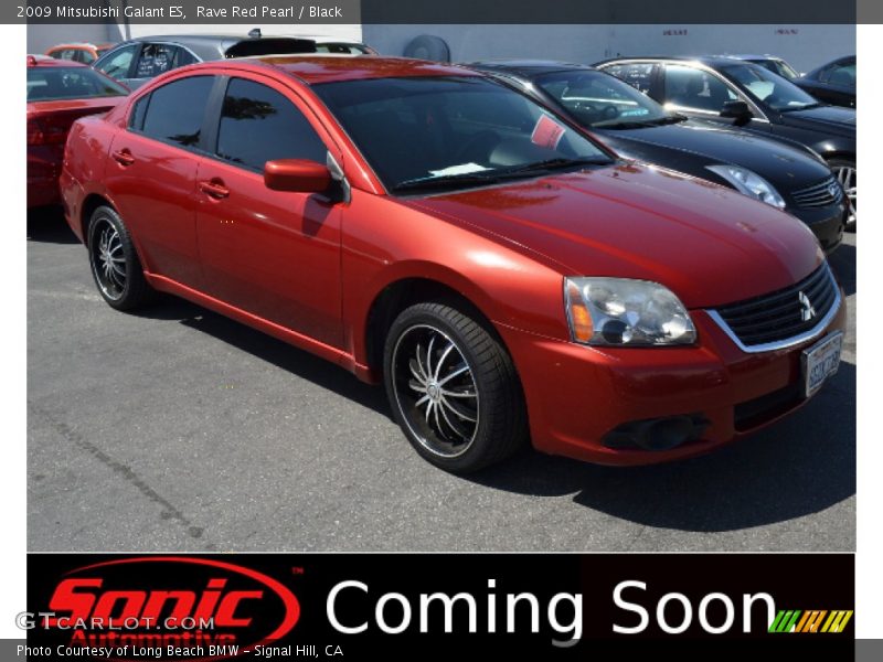Rave Red Pearl / Black 2009 Mitsubishi Galant ES