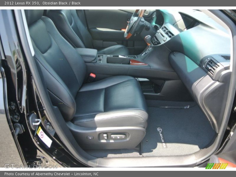Obsidian Black / Black 2012 Lexus RX 350