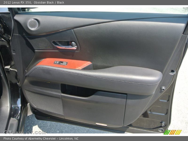 Obsidian Black / Black 2012 Lexus RX 350
