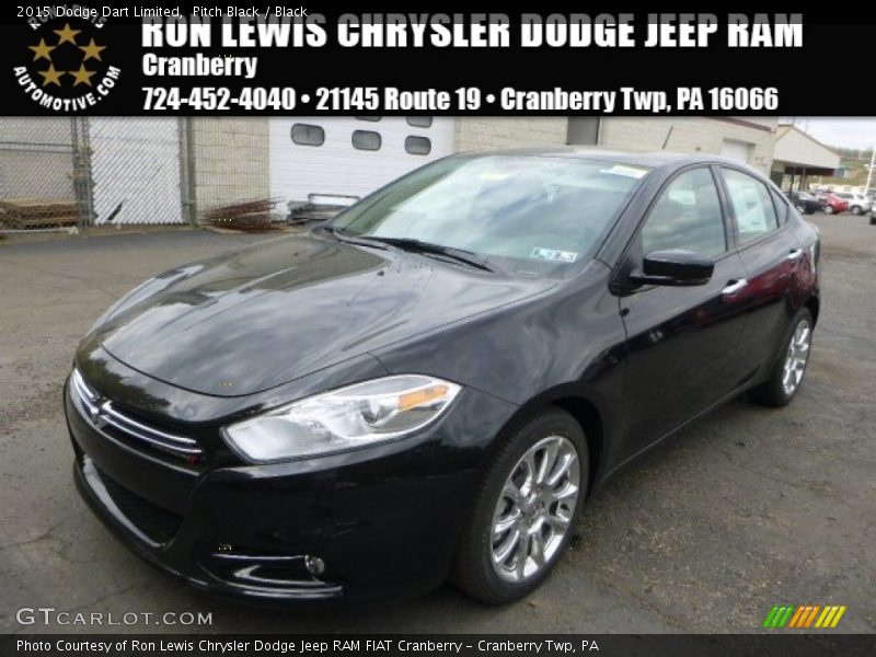 Pitch Black / Black 2015 Dodge Dart Limited