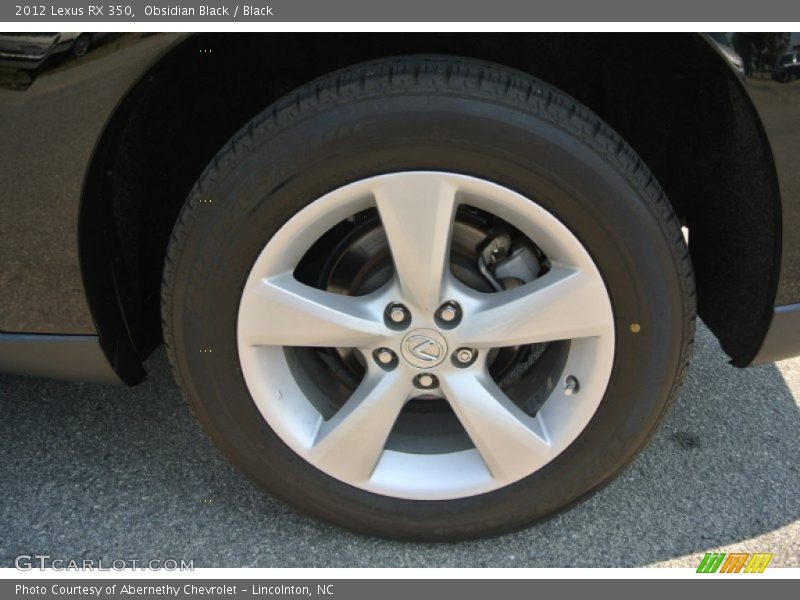 Obsidian Black / Black 2012 Lexus RX 350