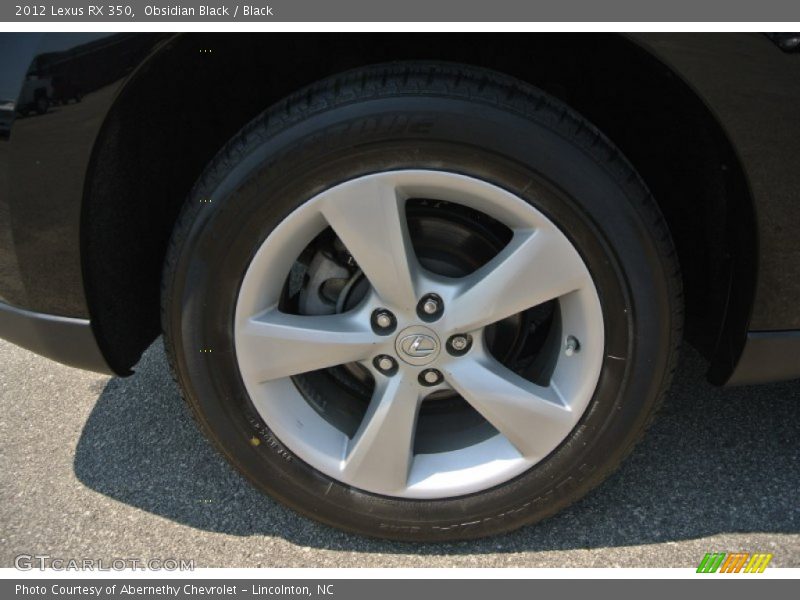 Obsidian Black / Black 2012 Lexus RX 350