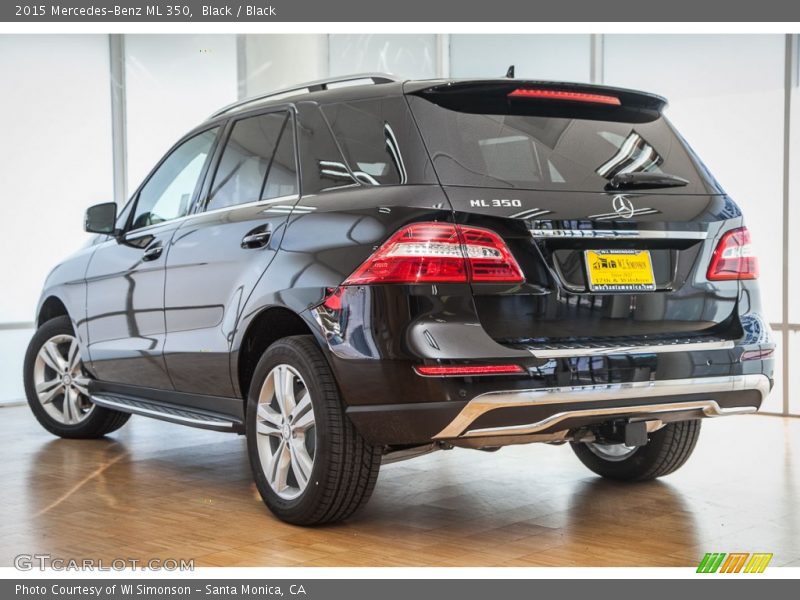 Black / Black 2015 Mercedes-Benz ML 350