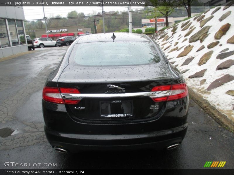Ultimate Black Metallic / Warm Charcoal/Warm Charcoal 2015 Jaguar XF 3.0 AWD