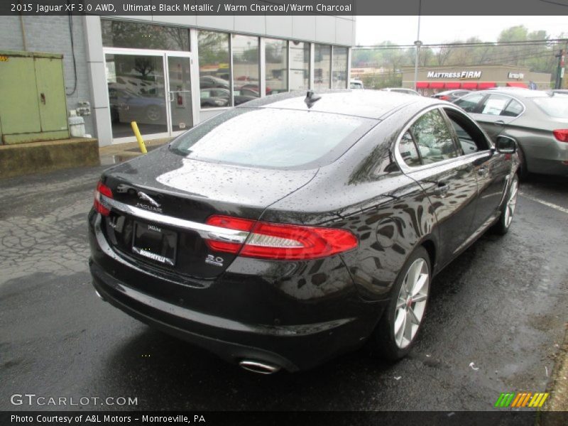 Ultimate Black Metallic / Warm Charcoal/Warm Charcoal 2015 Jaguar XF 3.0 AWD