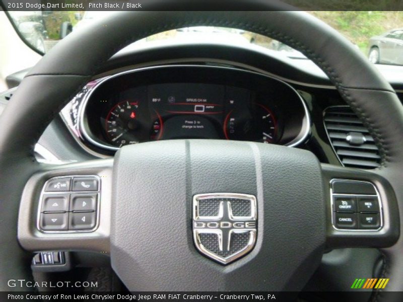 Pitch Black / Black 2015 Dodge Dart Limited