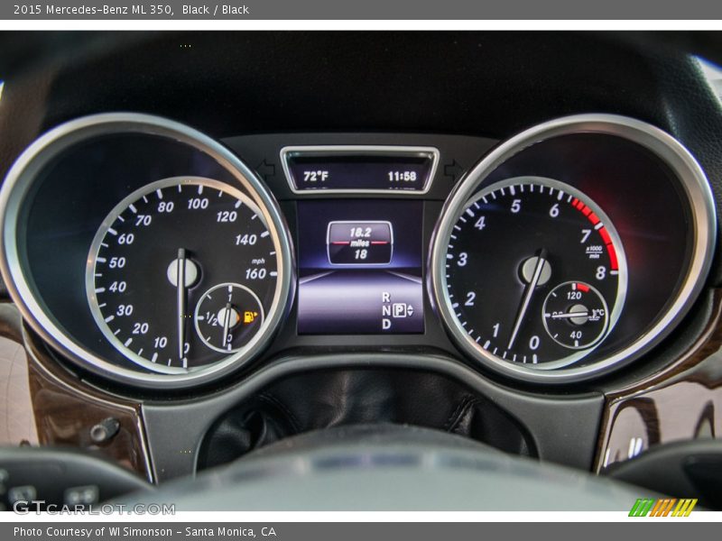 Black / Black 2015 Mercedes-Benz ML 350