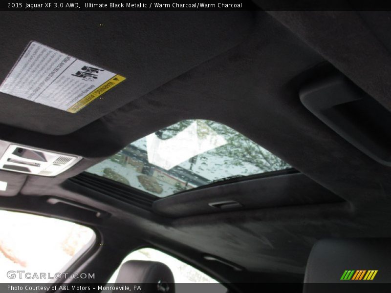 Ultimate Black Metallic / Warm Charcoal/Warm Charcoal 2015 Jaguar XF 3.0 AWD