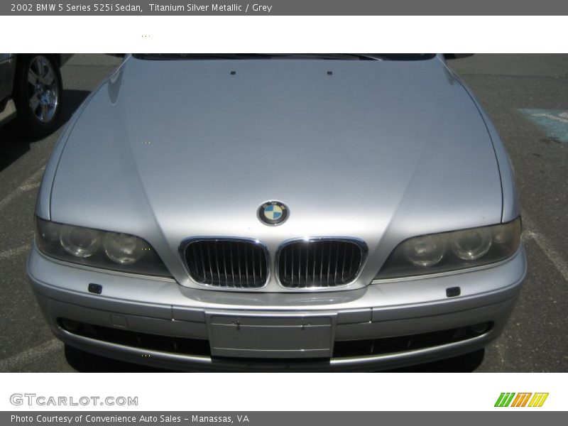 Titanium Silver Metallic / Grey 2002 BMW 5 Series 525i Sedan